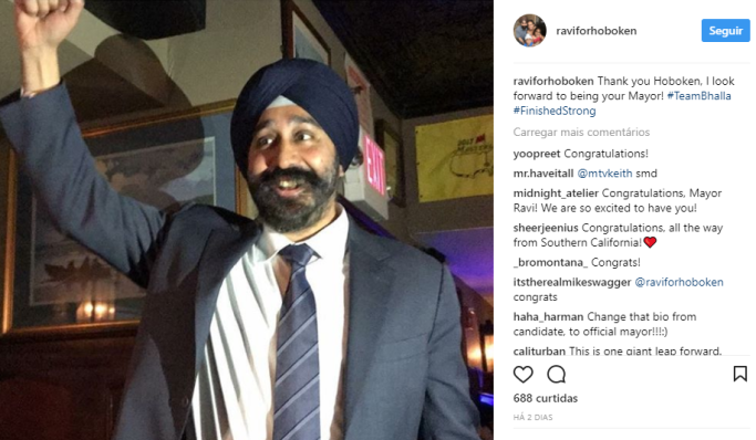 O novo prefeito de Hoboken, NJ, filho de imigrantes indianos
